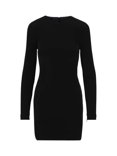 Shop Balenciaga Mini Dress In Black