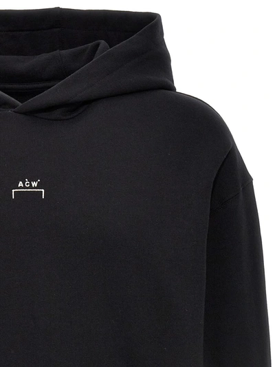 Shop A-cold-wall* Logo Embroidery Hoodie In Black