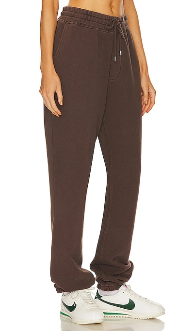 Shop Wao The Fleece Pant In Brown