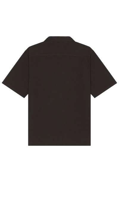 Shop Norse Projects Carsten Cotton Tencel Shirt In Chocolate