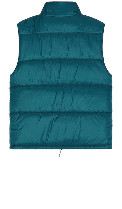 Shop Topo Designs Mountain Puffer Vest In Teal