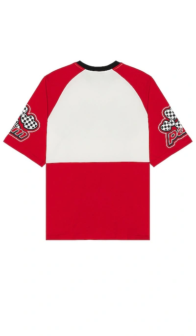 Shop Perks And Mini Racer Contrast Tee In Red