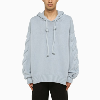 Shop Off-white ™ Ice 3d Diag Cotton Sweatshirt Men In Blue