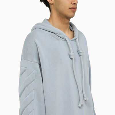 Shop Off-white ™ Ice 3d Diag Cotton Sweatshirt Men In Blue