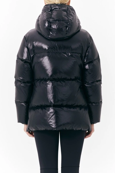 Shop Duvetica Black Callia Mid Down Jacket