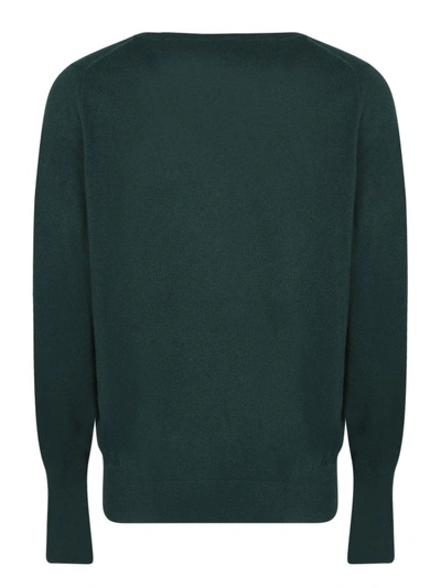 Ballantyne Beige/dark Green Long-sleeve Jumper In Black
