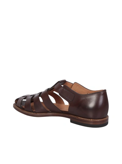 Shop Church's Brown Leather Sandals