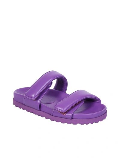Shop Gia Borghini Purple Double Strap Sandals