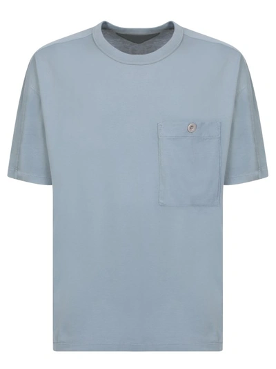 Shop Ten C Blue Cotton T-shirt