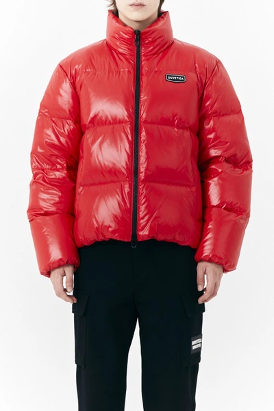 Shop Duvetica Dima Short Down Jacket In Red