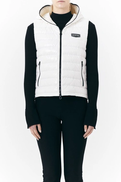 Shop Duvetica Pacenza Light Down Vest In White