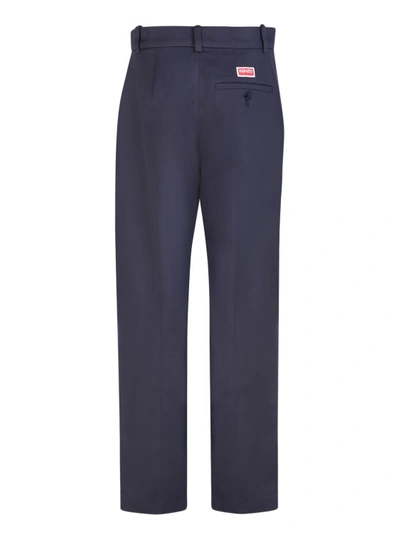 Kenzo Wool Suit Trousers In Grey