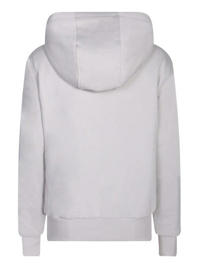 Shop Moose Knuckles Grey Slim-fit Hooded Jacket In White