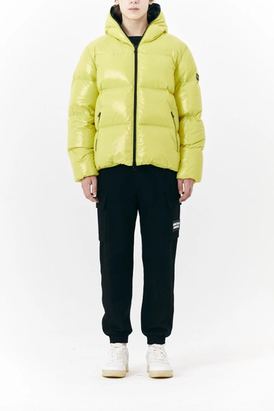 Shop Duvetica Auva Short Down Jacket In Yellow