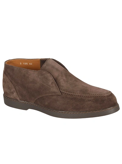 Shop Doucal's Suede Chukka Ankle Boot In Brown