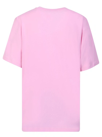 Moncler Peanuts-print Cotton T-shirt In Pink