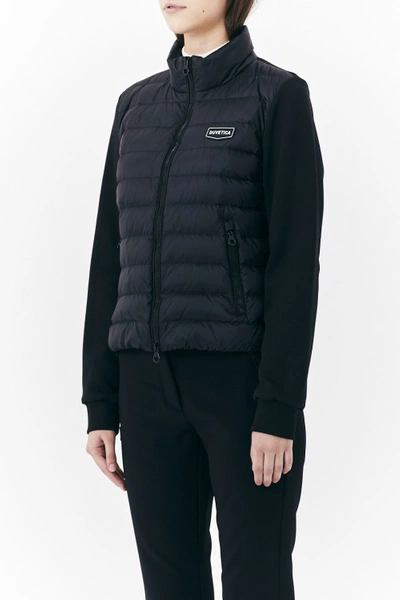 Shop Duvetica Benefica Hybrid Down Jacket In Black