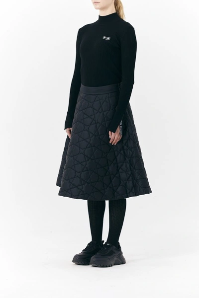 Shop Duvetica Isidoro Long Down Skirt In Black
