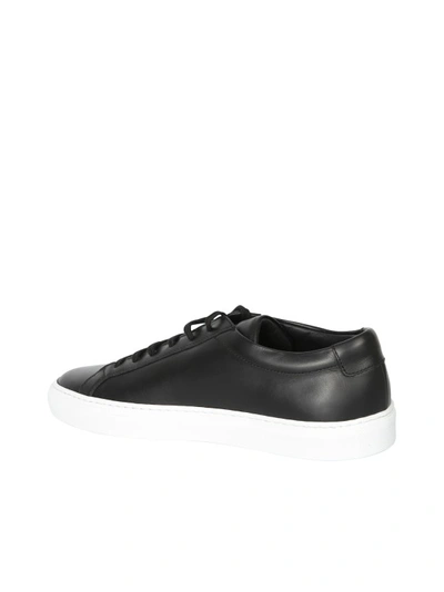 Common Projects Black Leather Sneakers In Black