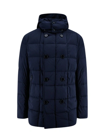 Shop Fay Blue Quilted Padded Jacket