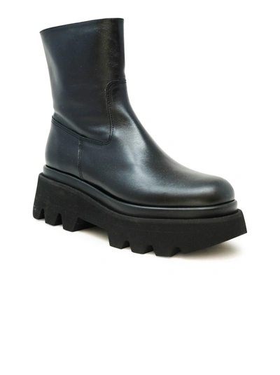 Shop Paloma Barceló Black Leather Osian Iris Boots