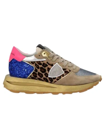 Shop Philippe Model Multicolor Lace-up Sneakers