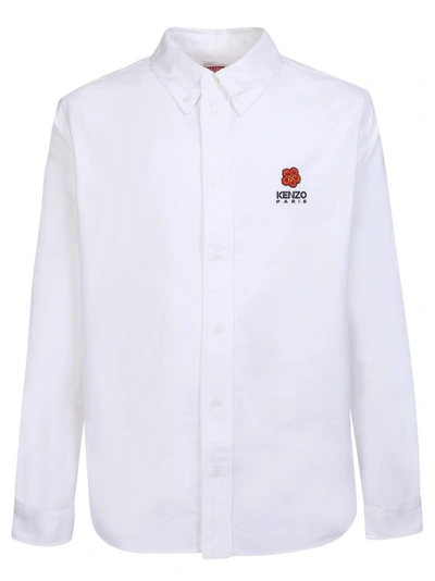 Shop Kenzo White Boke Flower Motif Shirts