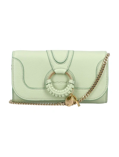 Shop See By Chloé Hana Chain Wallet In Green