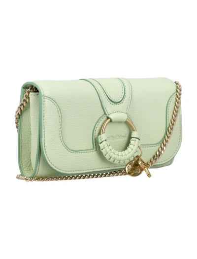 Shop See By Chloé Hana Chain Wallet In Green
