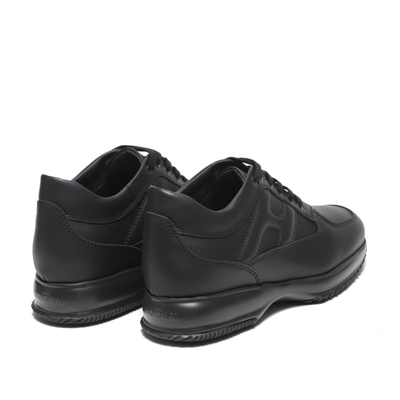 Shop Hogan Interactive Sneakers In Black Nappa