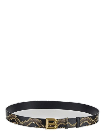 Shop Bally Graphic Printed Logo Buckled Belt In Multi