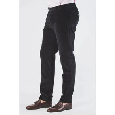 Shop Hiltl - Tarent Slim Fit Needle Corded Trousers In Navy Blue 74818/53600 41