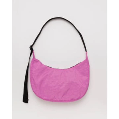 Shop Baggu - Medium Nylon Crescent Bag In Pink