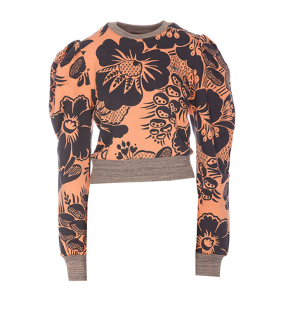 Shop Vivienne Westwood Aramis Cropped Sweatshirt In Multi