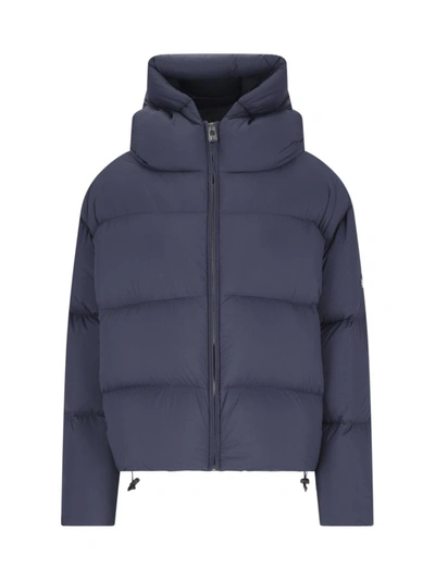 Bacon Cloud" Blue Quilted Nylon Down Jacket In Blue