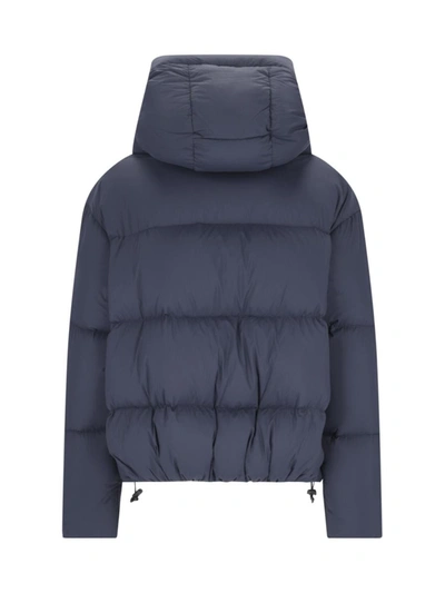 Bacon Cloud" Blue Quilted Nylon Down Jacket In Blue