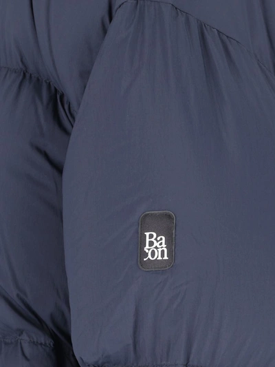 Bacon Cloud" Blue Quilted Nylon Down Jacket In Blue