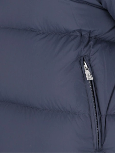 Bacon Cloud" Blue Quilted Nylon Down Jacket In Blue