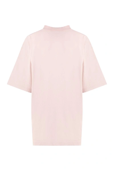 Shop Balenciaga Cotton Crew-neck T-shirt In Pink