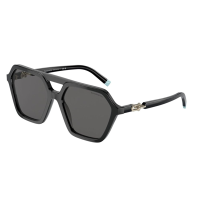 Shop Tiffany & Co . Hexagon Frame Sunglasses In Black