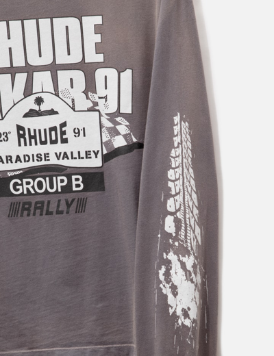 Shop Rhude Dakar 91 Long Sleeve T-shirt In Black