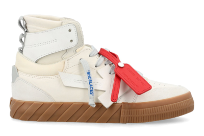 Pre-owned Off-white Floating Arrow High Top Vulc White Cream
