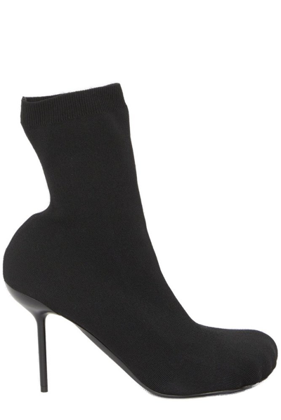 Shop Balenciaga Anatomic Stretch Knit Ankle Boots In Black
