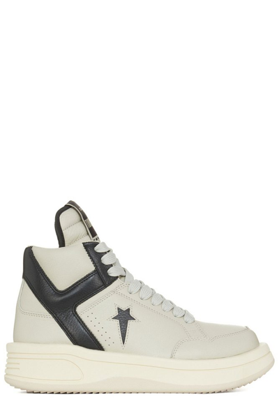 Shop Rick Owens Drkshdw X Converse Turbowpn Lace In White
