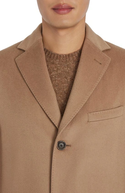 Shop Jack Victor Wesley Wool & Cashmere Top Coat In Camel