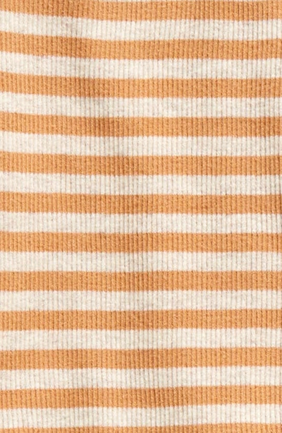 Shop Nordstrom Stripe Long Sleeve Pocket Top & Joggers Set In Beige Oatmeal Tan Stripe