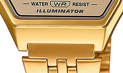 Casio Vintage La680wga-9vt Digital Bracelet Watch, 33.5mm × 28.6mm In Gold