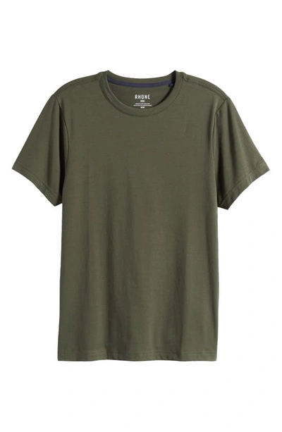 Shop Rhone Element Organic Cotton Blend T-shirt In Duffel Bag Green