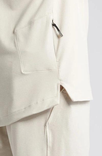 Shop Zella Restore Soft Performance Half Zip Pullover In Grey Pebble Melange