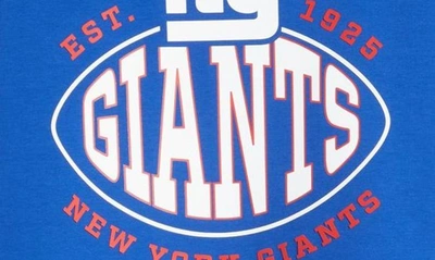 Shop Hugo Boss X Nfl Muff New York Giants Crewneck Sweatshirt In Medium Blue
